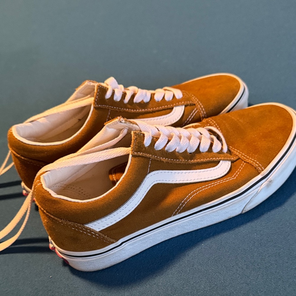 VANS mustard yellow suede shoes